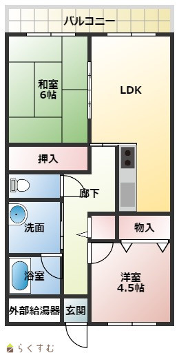 クレスト本町の間取り