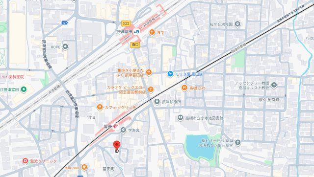コーポ富田の地図