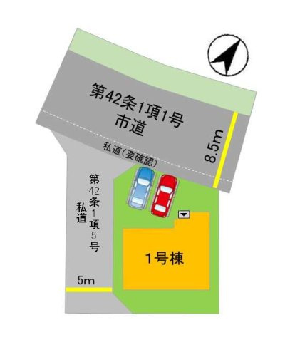 福岡市西区野方6丁目第3-1棟（1号棟）の間取り