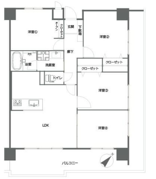 【間取り】 | 箱崎エクセル南２２☆仲介手数料無料☆