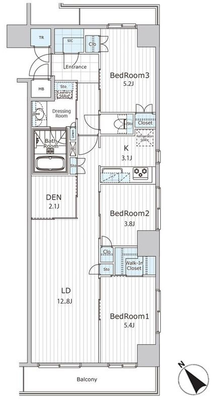 ビエラコート日本橋久松町の間取り