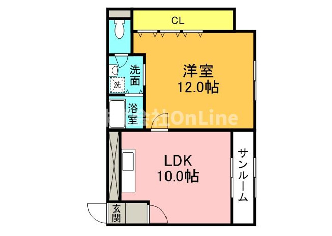【間取り】 | オレンジハウス八尾壱番館