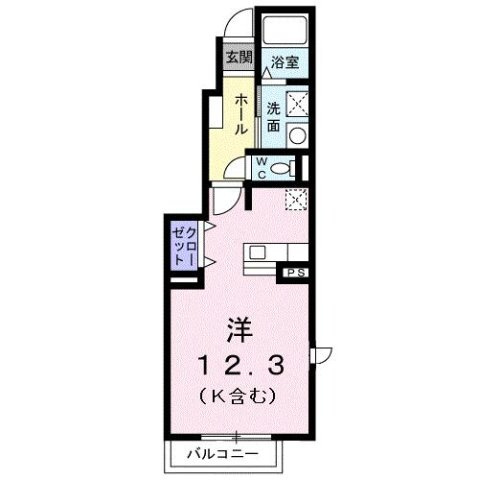 ファミールケイ　Ｄの間取り