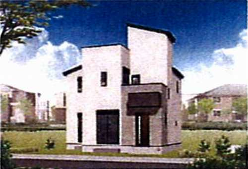 厚木市妻田南第2　新築戸建全5棟　5号棟の外観パース