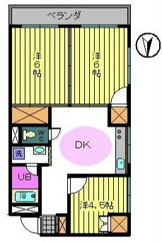 ハイライフわしだの間取り