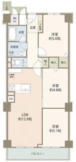 【間取り】 | 日商岩井夙川マンション