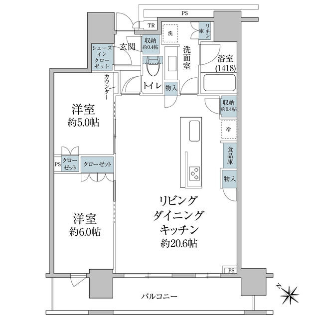 ブリリアザタワー東京八重洲アベニューの間取り