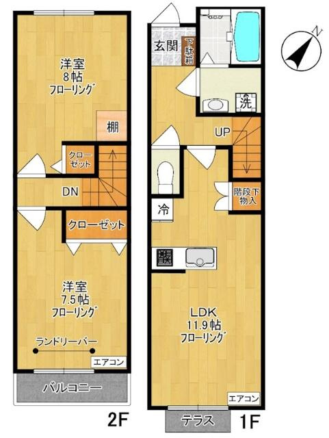 ハイツ宏栄の間取り