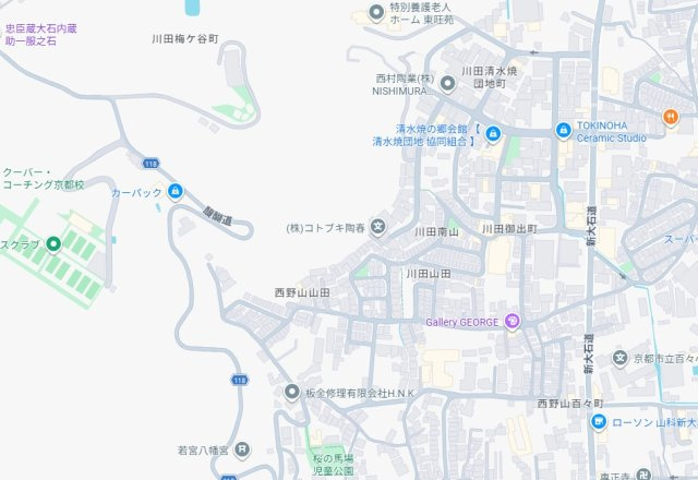 ★京都市山科区川田山田　新築一戸建ての地図