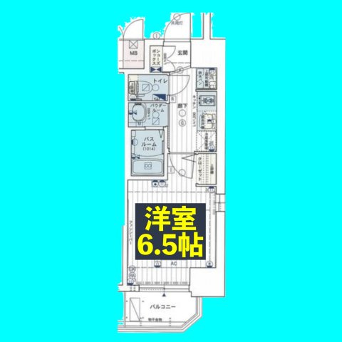 エステムコート名古屋新栄Ⅲグローリィの間取り