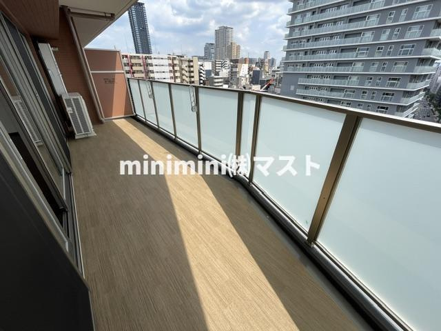 プレジオキタハマのバルコニー