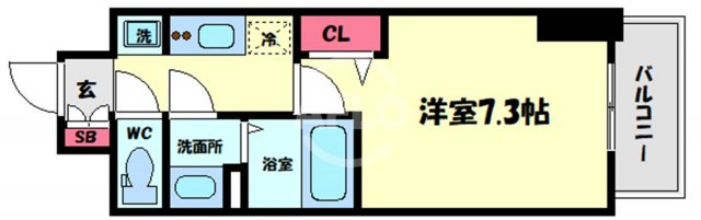 ララプレイス大阪福島プレッソの間取り|ララプレイス大阪福島プレッソ　間取り