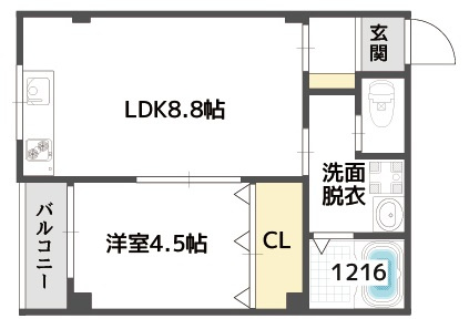 【間取り】 | レクラン小路東