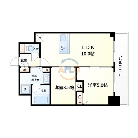S-RESIDENCE福島diverseの間取り|S-RESIDENCE福島diverse　間取り