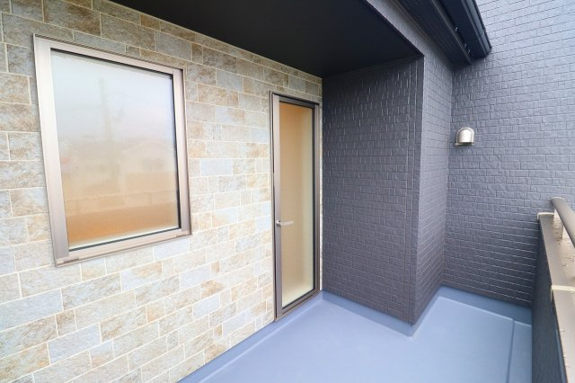 新築戸建・新築建売　郡山市安積町笹川中ノ渡戸　安積第三小・安積第二中のバルコニー|北側のバルコニー