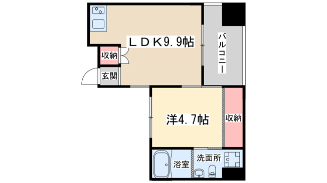 【間取り】 | シーズ・アパートメント中之島