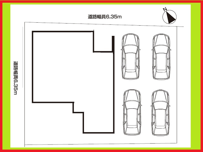 北名古屋市中之郷南の新築一戸建の区画図|◇区画図◇