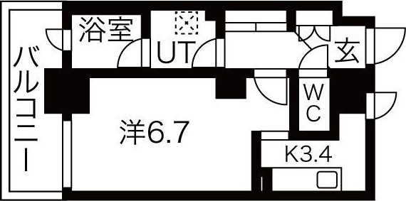 ヴィラエーデル名駅の間取り