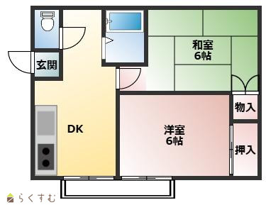 ワンダーミューⅡの間取り