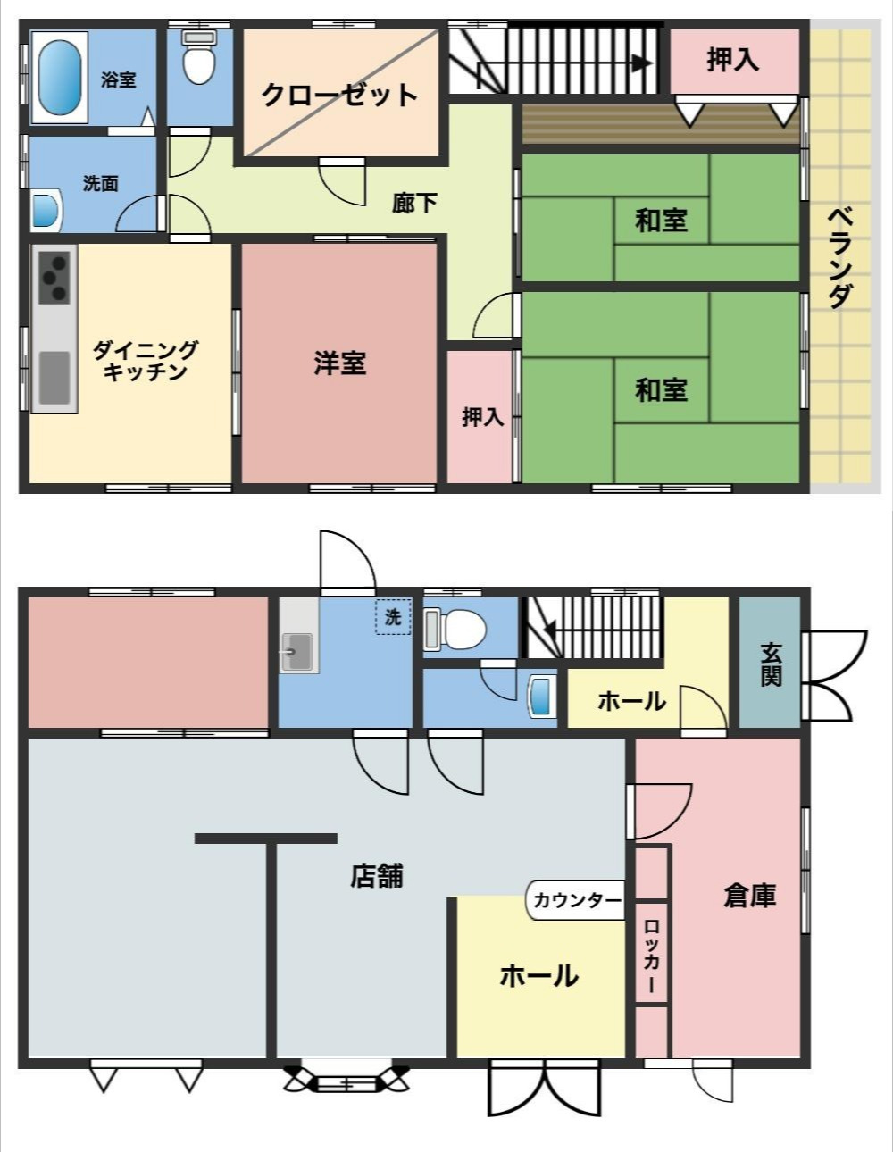 足利市千歳町の中古一戸建の間取り