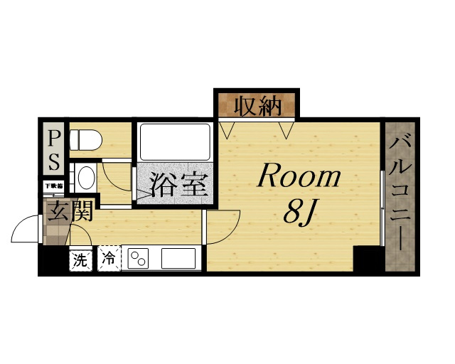 ビガーポリス　１３３　宝塚の間取り|間取り図です