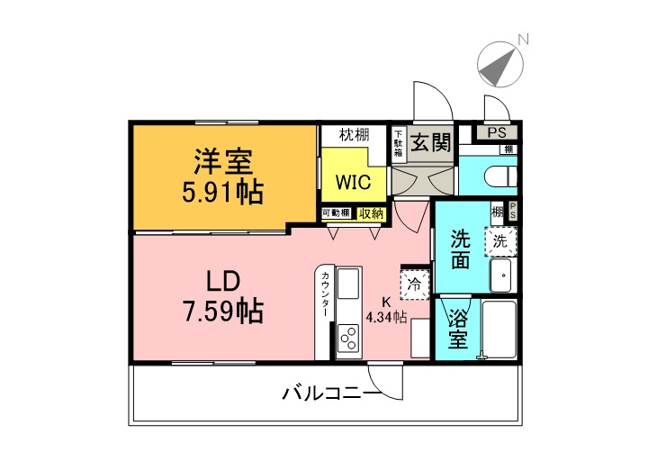 ソラリアぎぼの間取り|2号室・3号室