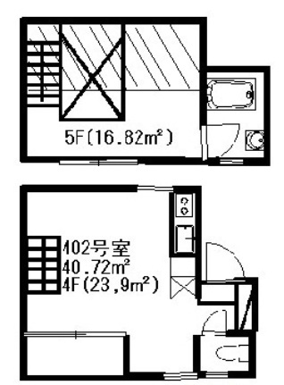 第１０朝日ビルの間取り