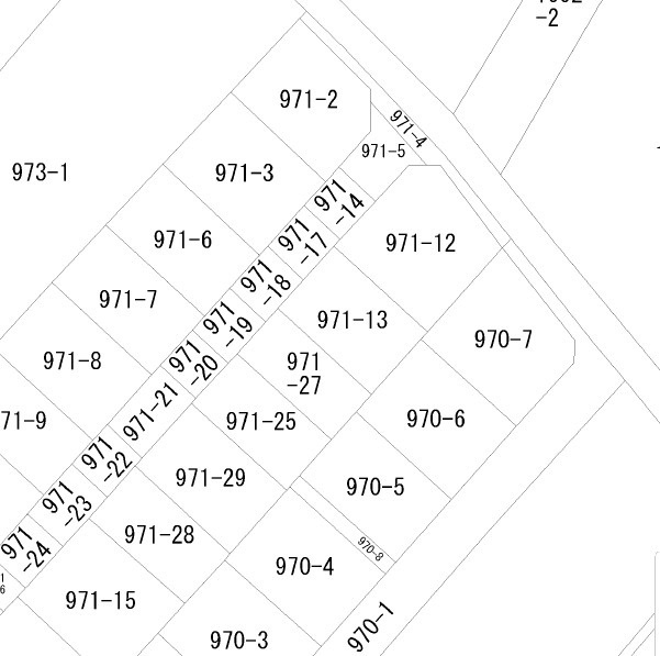 古布内　住宅用地の土地図