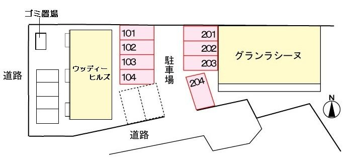 グランラシーヌの区画図
