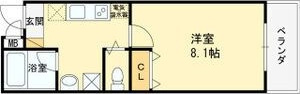 【間取り】 | ブライト日根野Ⅱ