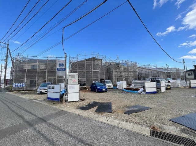 【Livele Garden】　下妻市下妻丙　全4邸の前面道路含む現地写真|カースペース3台駐車可♪全4棟現場です（＾＾）ぜひ、お気軽にお問い合わせください♪
2026年9月撮影