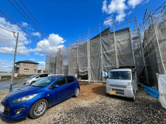 【Livele Garden】　下妻市下妻丙　全4邸の外観|〇２号棟〇
全居室南向き！
雨の日も安心インナーバルコニー付きのお家です♪
2026年9月撮影