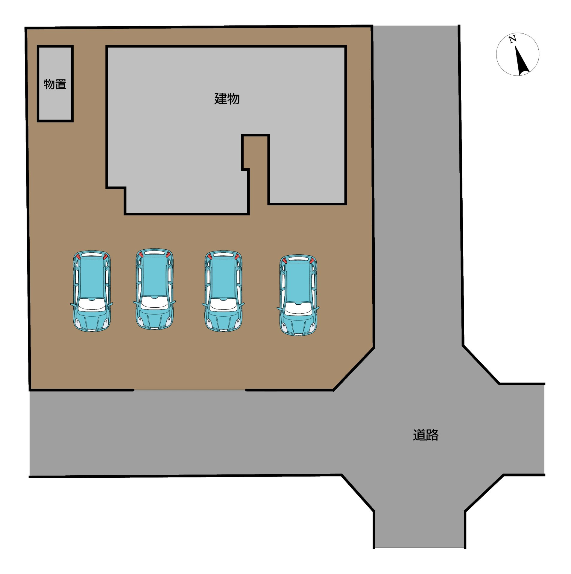 八戸市桜ケ丘4丁目の区画図