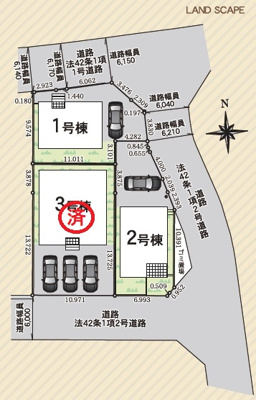 【区画図】 | クレイドルガーデン宇部市西岐波第９（１号棟）