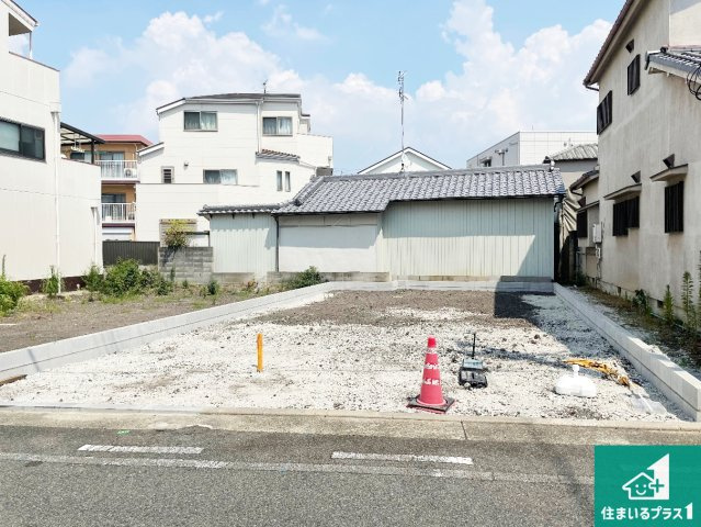 尼崎市西難波町　第1期　新築一戸建ての外観|周辺は落ち着いた街並みの住宅地！子育てがしやすい住環境です！まだ未完成ですが、現地でしかわからない事もございます。是非一度ご覧ください。