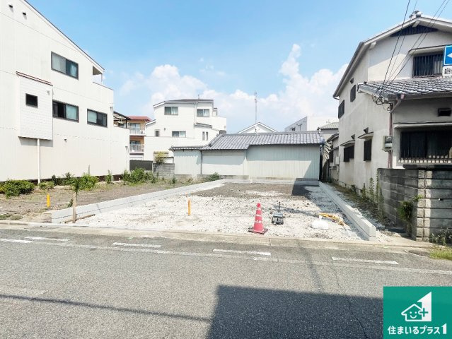 尼崎市西難波町　第1期　新築一戸建ての外観|周辺は落ち着いた街並みの住宅地！子育てがしやすい住環境です！まだ未完成ですが、現地でしかわからない事もございます。是非一度ご覧ください。