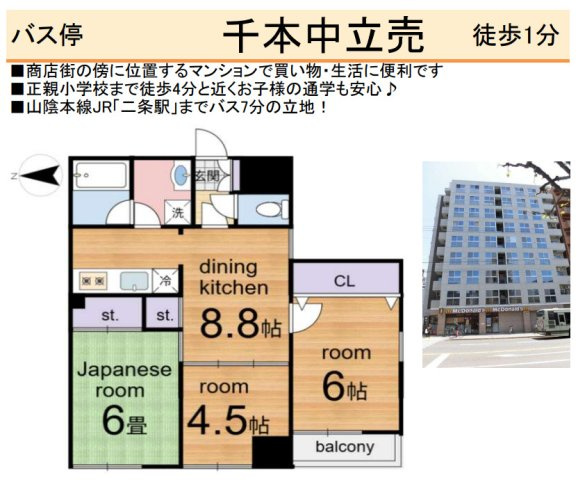 シンフォニー北野東の間取り