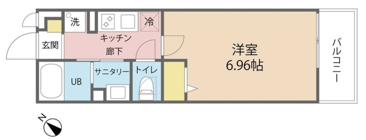 ローズパーク七番館の間取り