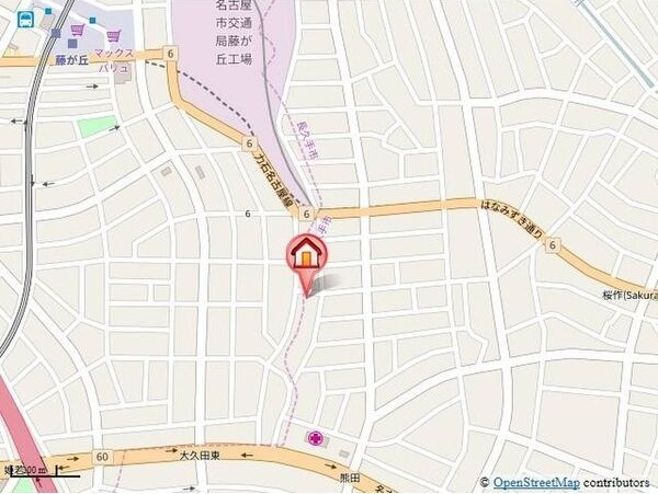 アベニュー藤の地図