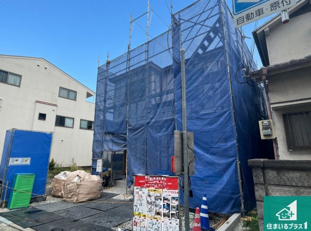 ■尼崎市西難波町　第1期　新築一戸建ての外観|周辺は落ち着いた街並みの住宅地！子育てがしやすい住環境です！まだ未完成ですが、現地でしかわからない事もございます。是非一度ご覧ください。