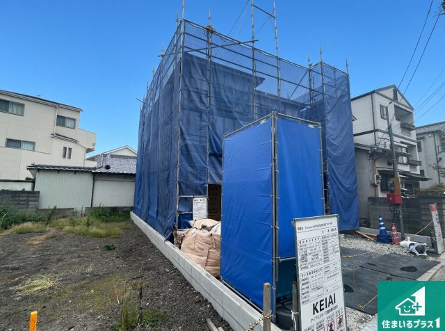 ■尼崎市西難波町　第1期　新築一戸建ての外観|周辺は落ち着いた街並みの住宅地！子育てがしやすい住環境です！まだ未完成ですが、現地でしかわからない事もございます。是非一度ご覧ください。