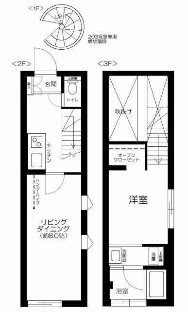 ＲＩＶＥＮＤＥＬＬ　ＥＢＩＳＵの間取り