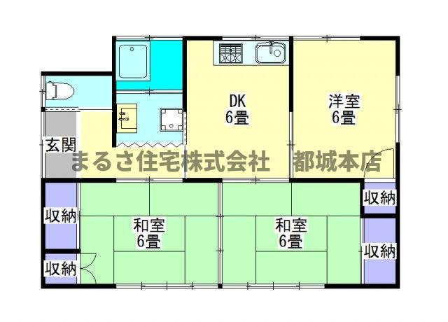 【間取り】 | 福嶋貸家（吉尾町）