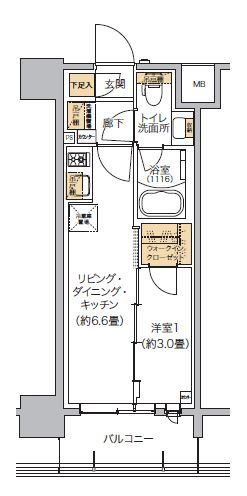【間取り】 | リビオメゾン芝浦