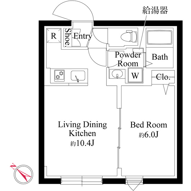 エルファーロ神宮前Ⅴの間取り