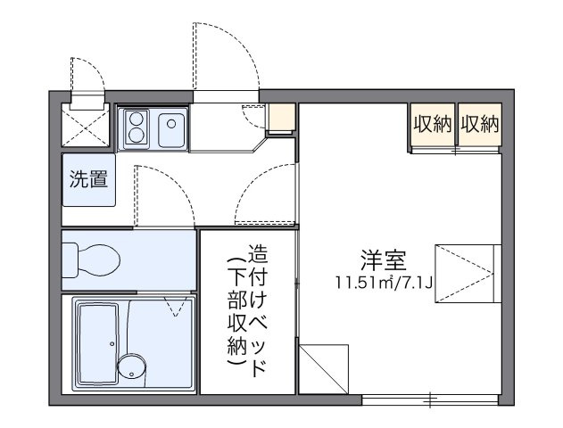 レオパレスグレイスの間取り