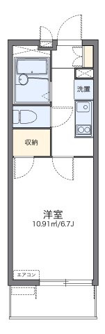 レオパレスリモーネ６の間取り