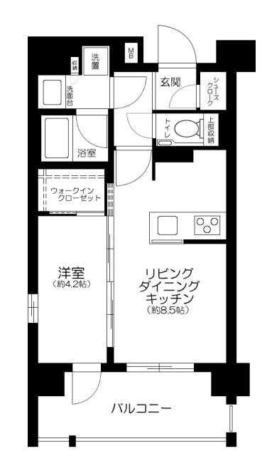 プレシス北浦和ディアラの間取り