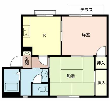 【間取り】 | ハイツ鴨谷台