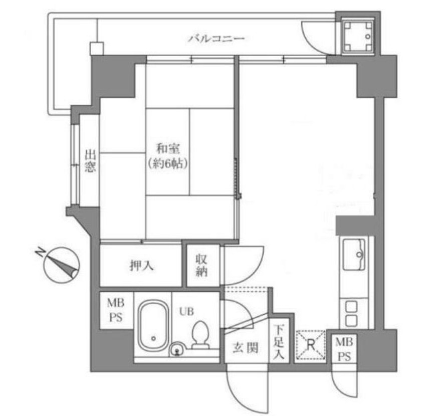 マンションＶＩＰ日本橋浜町の間取り